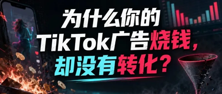 为什么你的TikTok广告烧钱，却没有转化？