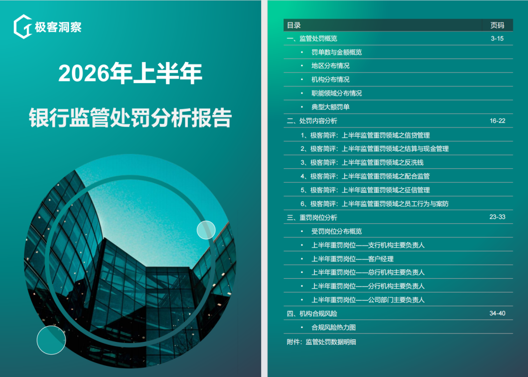 洞察 | 2026年上半年银行监管处罚分析报告- 大数跨境