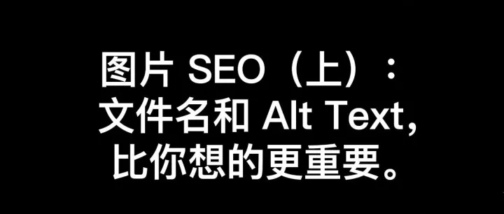【每日SEO 195】图片 SEO（上）：文件名和 Alt Text，比你想的更重要