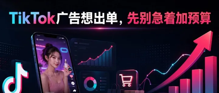 TikTok广告想出单，先别急着加预算
