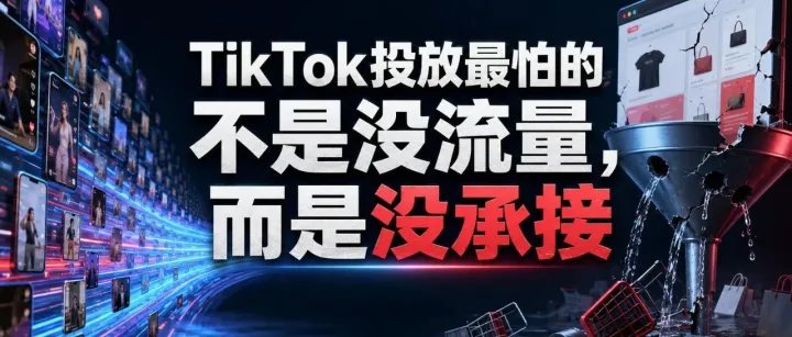 TikTok投放最怕的不是没流量，而是没承接