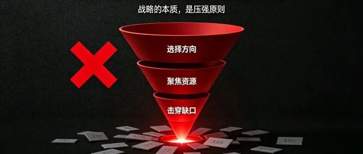 再一次讲透：为什么我说战略 = 选择 × 聚焦 × 击穿