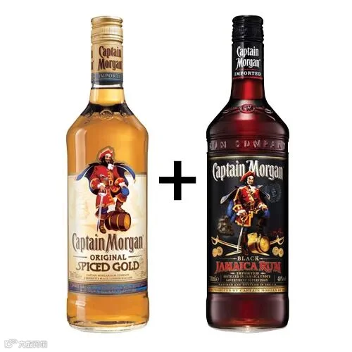 Captain Morgan Original Spiced Rum + Dark Jamaican Rum Combo