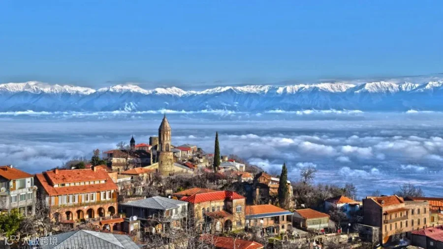 Sighnaghi town in Kakheti, Georgia