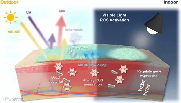 Bionic Cooling Skin for Infected Wound Healing