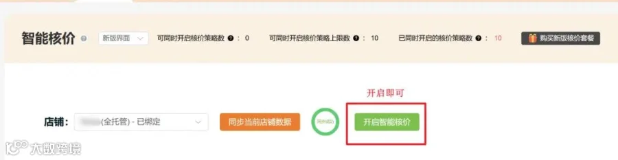 开启核价