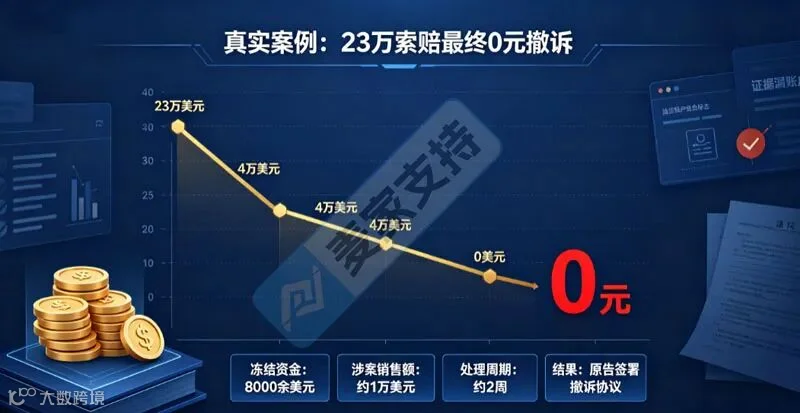 收到GBC律所TRO起诉、账户被冻结，原告索赔23万美金怎么应对？