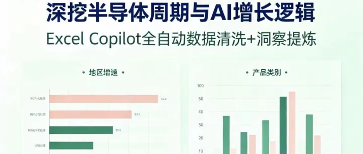 Excel+Copilot杀疯了！半导体行业分析10分钟搞定