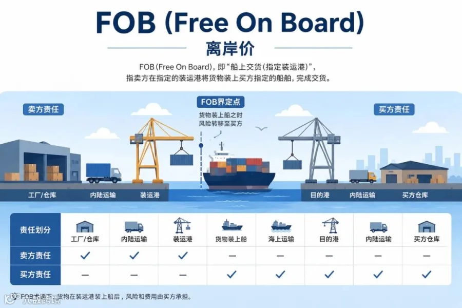 摄图网_376428967_道路黄线上的FOB贸易术语概念图(企业商用).jpg