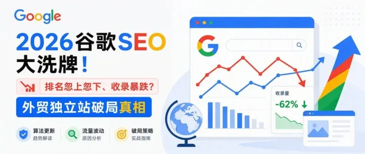 2026谷歌SEO大洗牌！排名忽上忽下、收录暴跌？外贸独立站破局真相