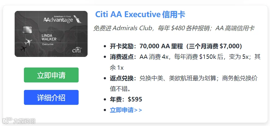 Citi AA Executive Card