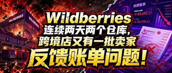 Wildberries连续两天两个仓库，又一批卖家反馈账单问题！