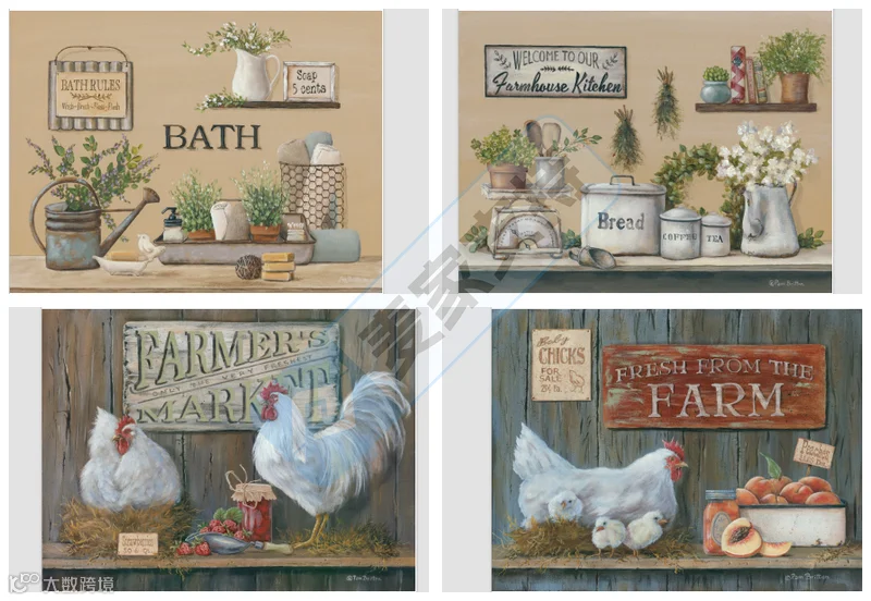 Pamela Britton 四项涉案乡村绘画作品