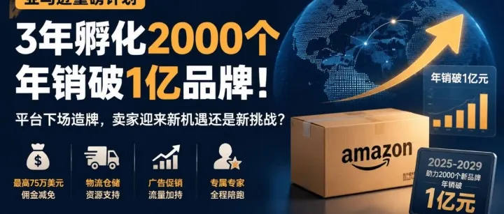 亚马逊给中国品牌画了个大饼：三年，2000个亿元品牌