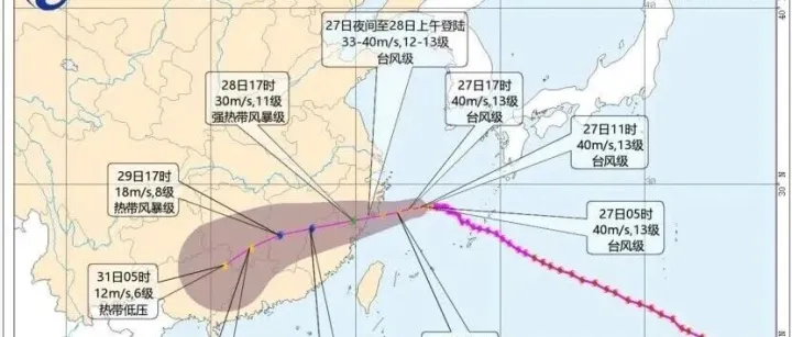 警报！14级强台风“沙德尔”来袭，华东港口作业停摆，班期延误加剧