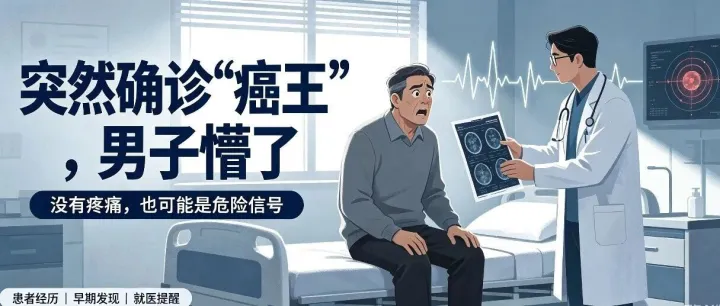 突然确诊“癌王”，男子懵了：不痛不痒……提醒：身体早有征兆，很多人却当没看见！