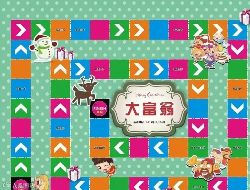 圣诞主题大富翁游戏