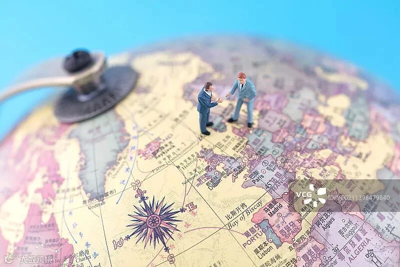 微缩创意全球贸易做生意图片素材