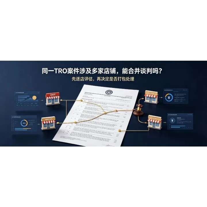 同一TRO案件涉及多家店铺，能否合并谈判降低赔偿和律师费？