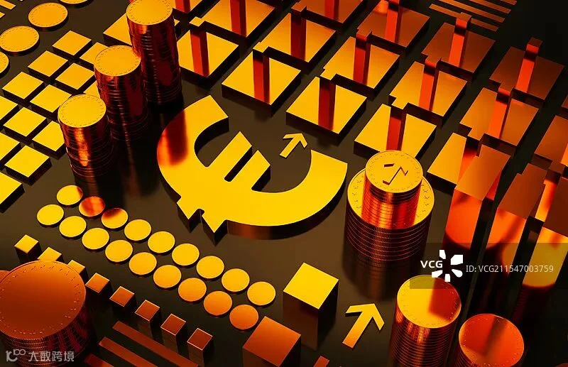金融经济货币符号统计图表图片素材