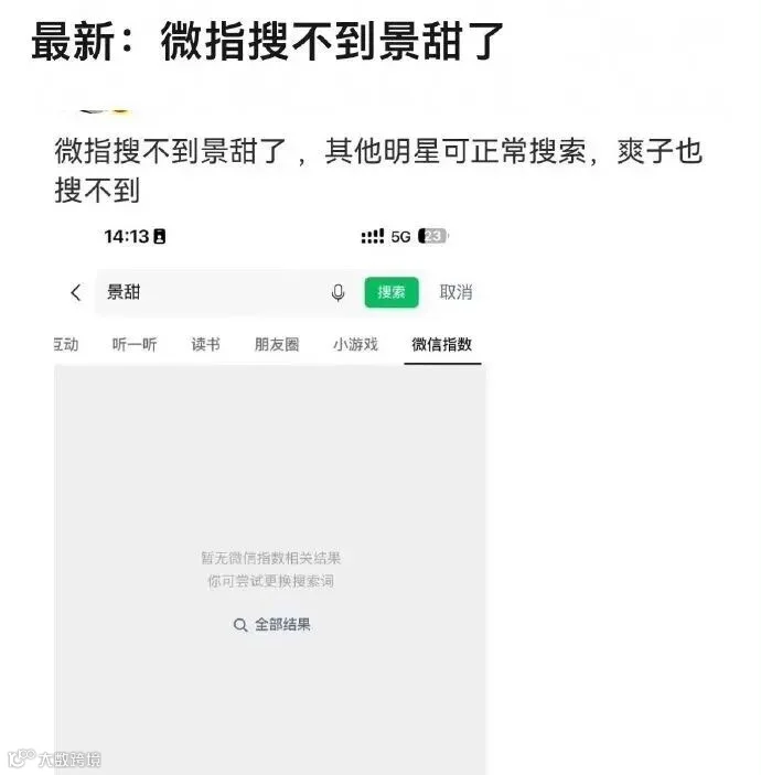 微信指数页面截图