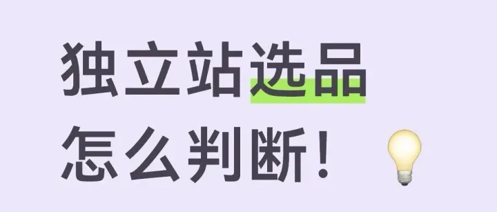 独立站选品到底如何避坑