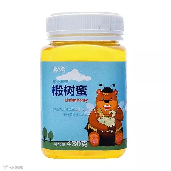 北大荒 熊系列 东北黑蜂椴树蜜 430g.jpg