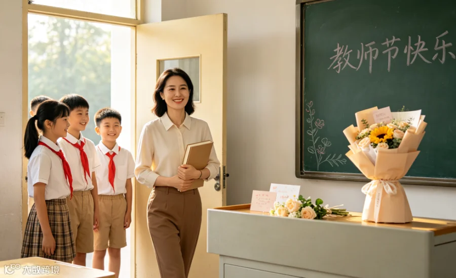 教师与学生在教室中交流
