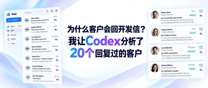 为什么客户会回开发信？我让Codex分析了20个回复过的客户