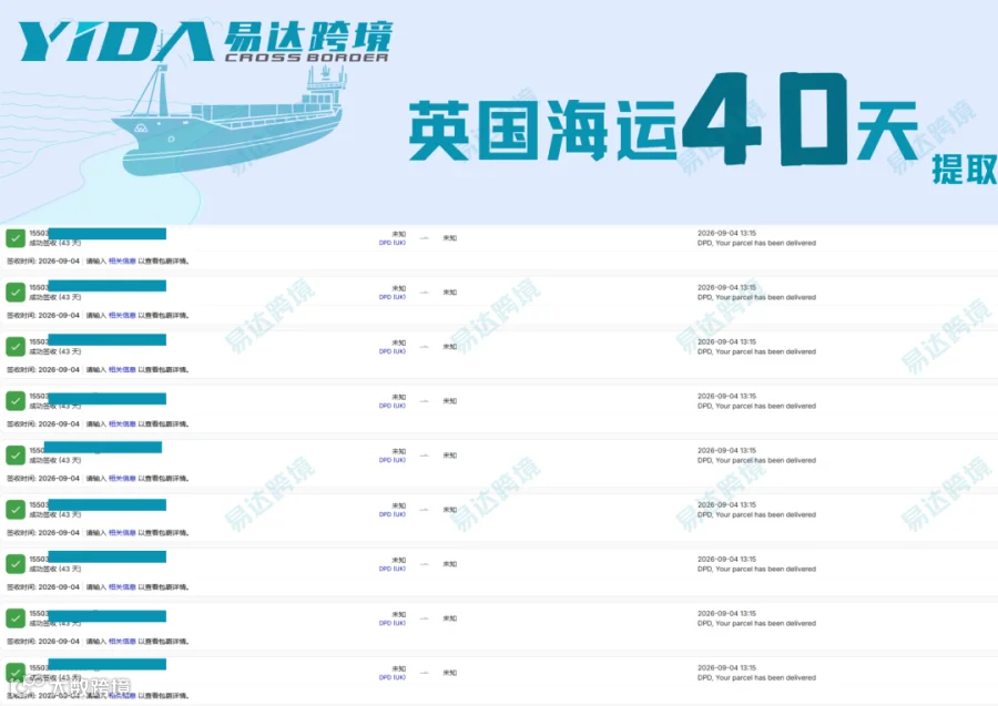 海运时效表