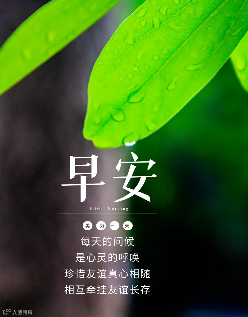 天天一声早上好，心情自然好，不能天天见，心里却惦念，一晃而过的是岁月，一见如故的是缘分，一成不变的是友情，一心挂念的是朋友，感恩所有遇见！周五早上好。