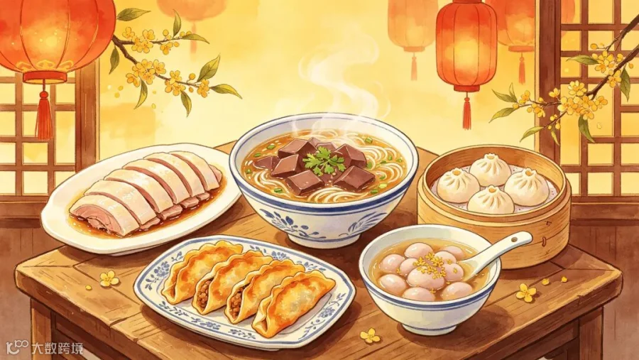 南京美食漫画拼图