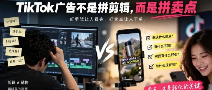 TikTok广告不是拼剪辑，而是拼卖点