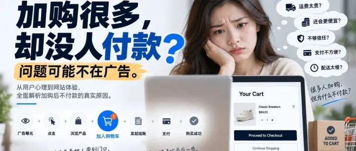 为什么用户加购后却不付款？真正的问题往往不在广告