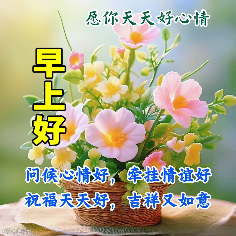 最新版早上好表情图片大全，真心的问候，不变的祝福