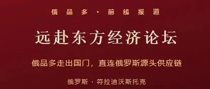 远赴东方经济论坛｜俄品多走出国门，直连俄罗斯源头供应链