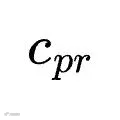 c_{pr}