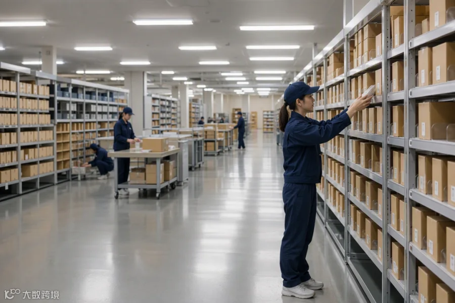 日本仓储设施，精细化管理的货架系统