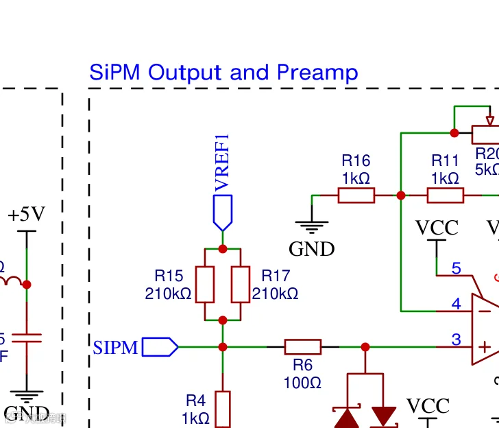 SiPM 输出与前置放大