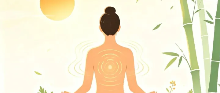 艾灸后背：温养阳气，舒缓身心！