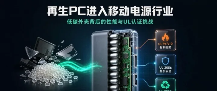 再生PC进入移动电源行业：低碳外壳背后的性能与UL认证挑战