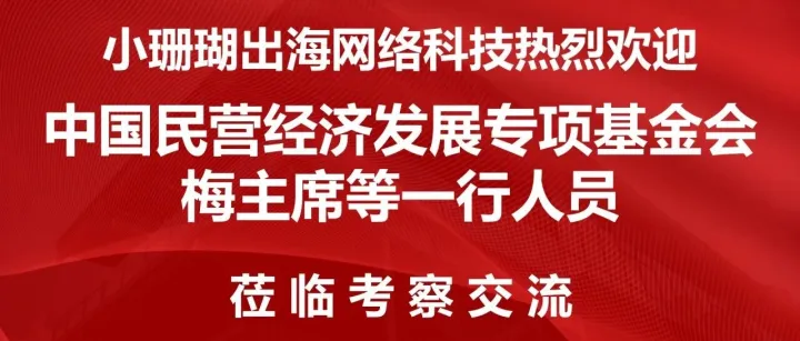 中国民营经济发展专项基金会梅德辉主席一行莅临浙江小珊瑚AI出海考察交流