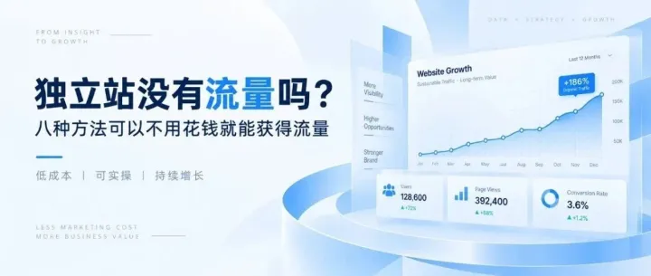 独立站没流量？8 个免费流量渠道