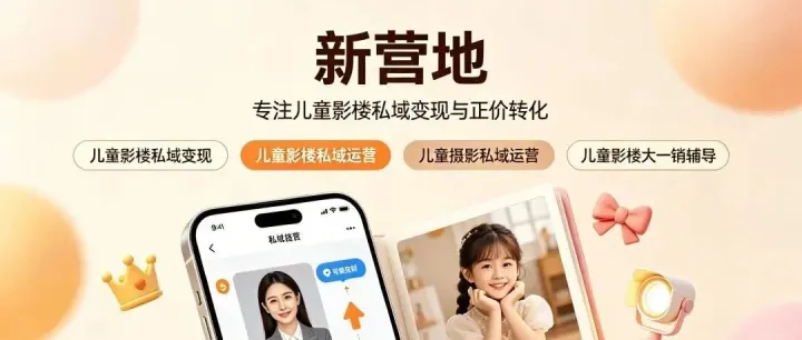 2026年儿童影楼私域运营怎么做？从0到1搭建私域成交体系的完整步骤