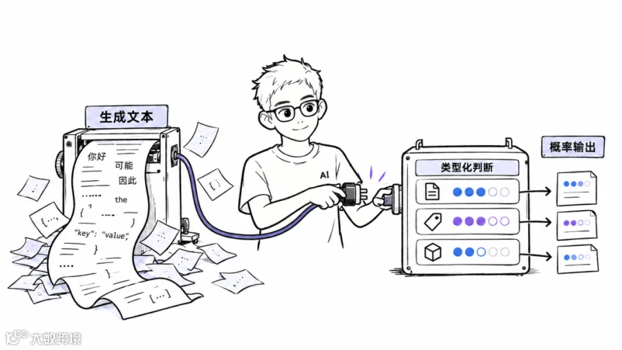 Jev 与普通 LLM 的输出方式