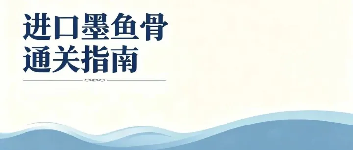 一文读懂墨鱼骨进口：从准入审核到口岸放行的全流程指南