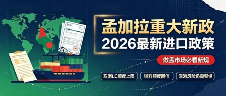 重大利好！孟加拉信用证政策全面放宽，出口企业速看新规机遇与风险