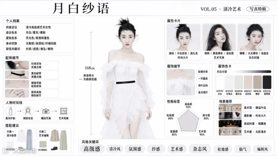 模型生成的中文人物信息图