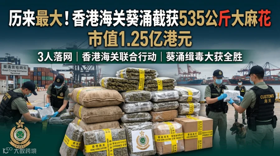 香港海关查获大麻花