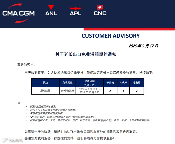 达飞轮船用箱安排